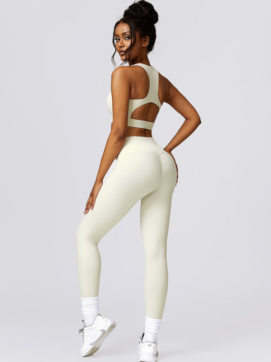 Cropped Tank and Leggings Set - SKIP - She Keeps It Peachy