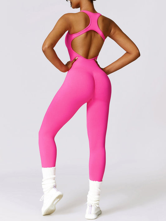 Sleeveless Cutout Racerback Bodysuit - SKIP - She Keeps It Peachy