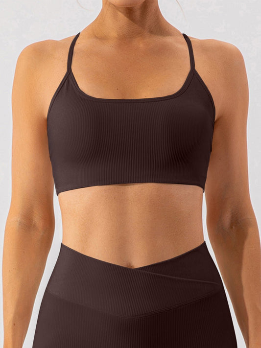 Spaghetti Strap Sports Bra - SKIP - She Keeps It Peachy