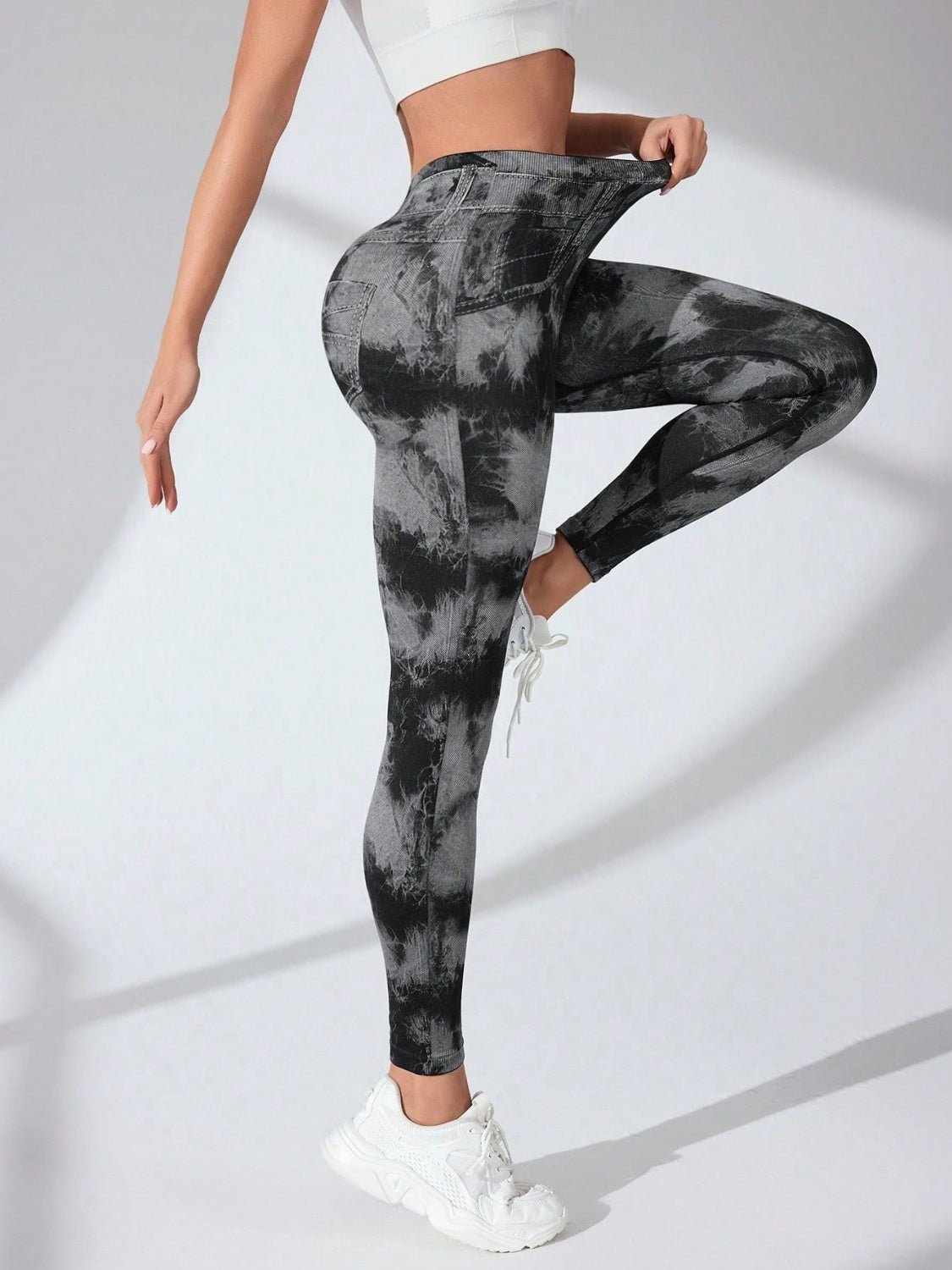 Tie - Dye High Waist Leggings - SKIP - She Keeps It Peachy