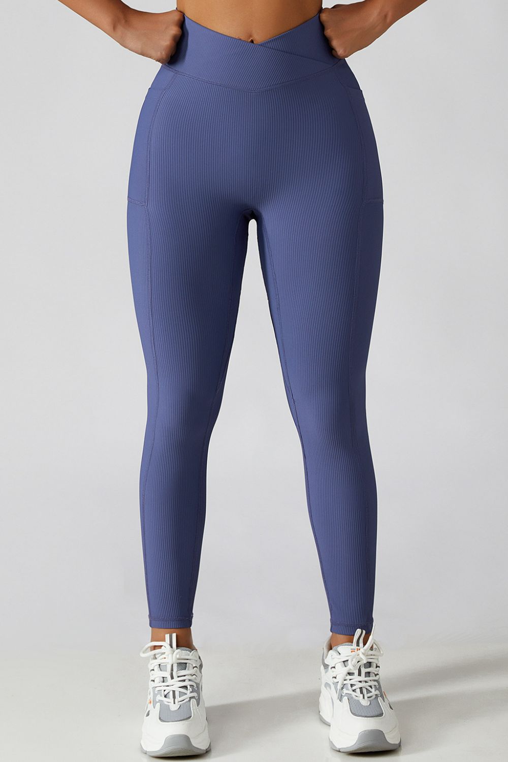 Bae Crossover Waist Leggings - SKIP - She Keeps It Peachy