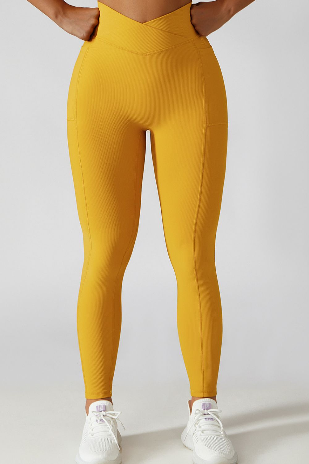 Bae Crossover Waist Leggings - SKIP - She Keeps It Peachy