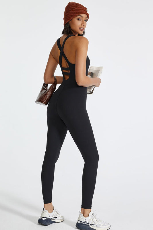 Crisscross Back Wide Strap Bodysuit - SKIP - She Keeps It Peachy