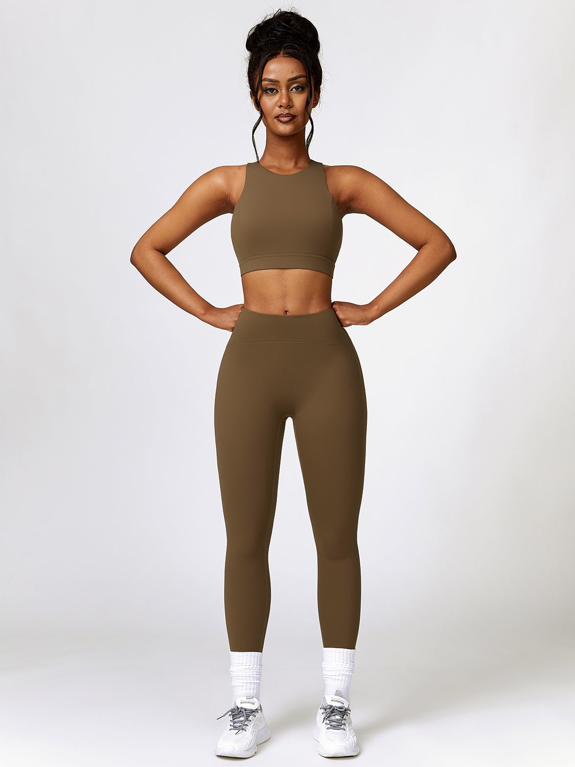 Cropped Tank and Leggings Set - SKIP - She Keeps It Peachy
