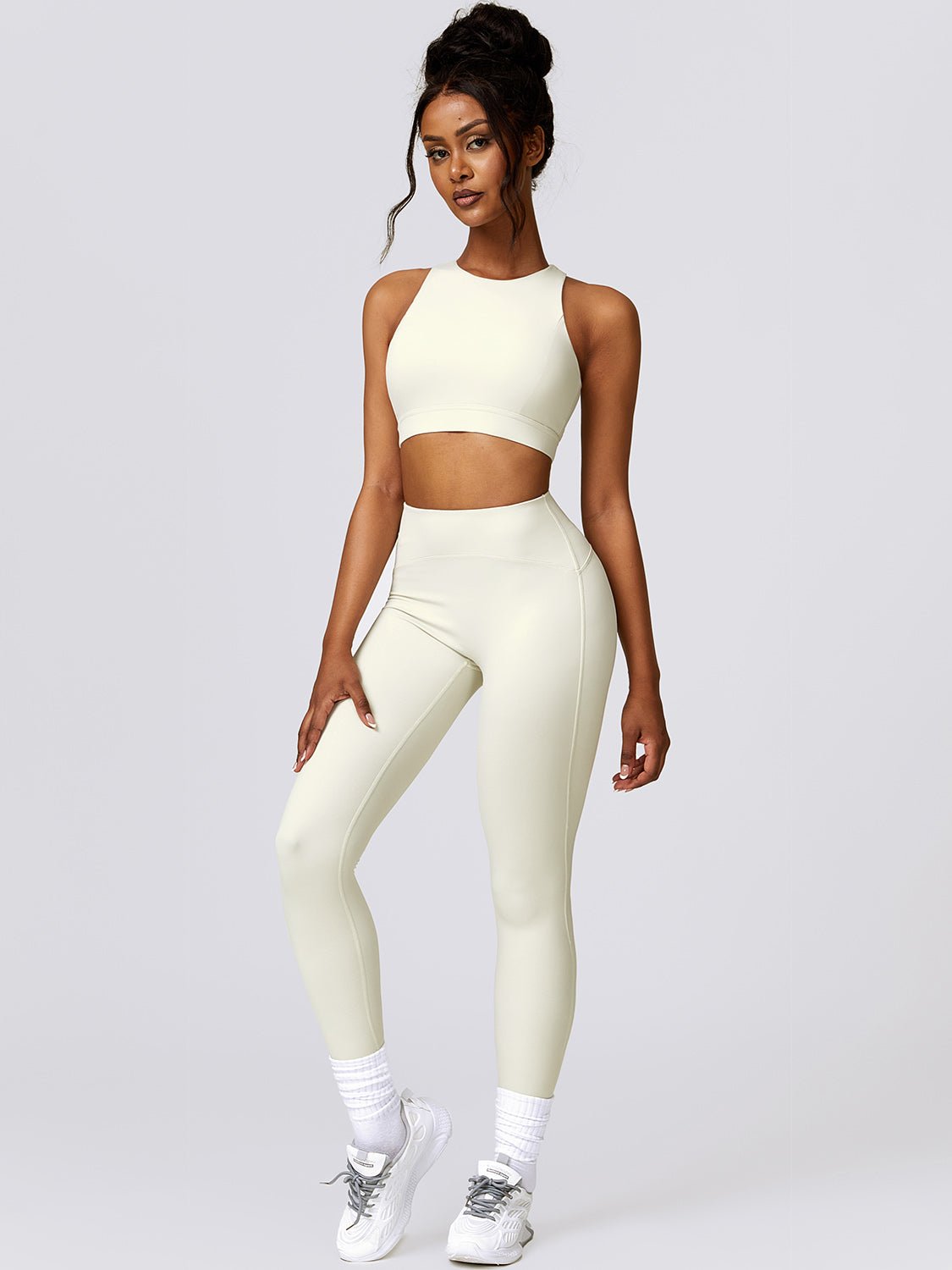 Cropped Tank and Leggings Set - SKIP - She Keeps It Peachy