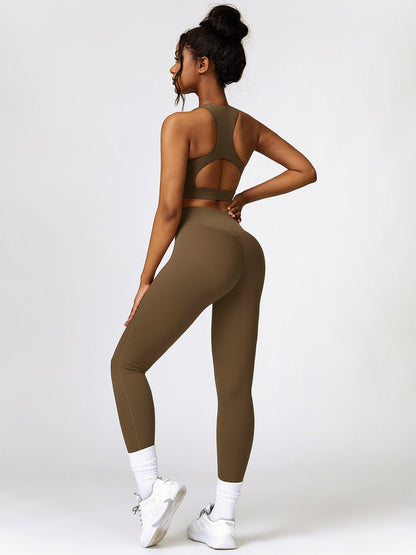 Cropped Tank and Leggings Set - SKIP - She Keeps It Peachy