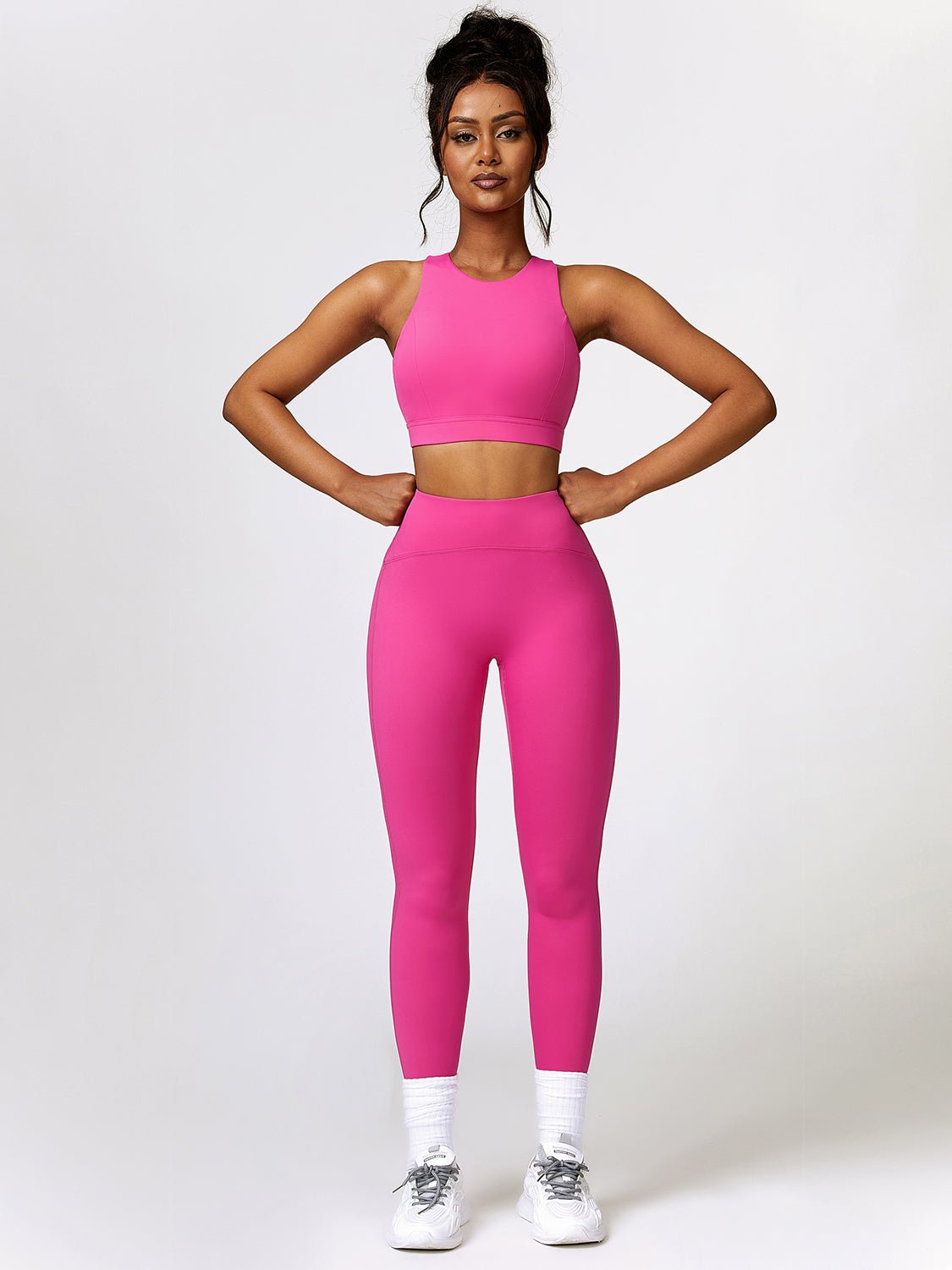 Cropped Tank and Leggings Set - SKIP - She Keeps It Peachy