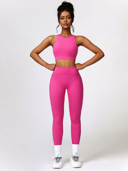 Cropped Tank and Leggings Set - SKIP - She Keeps It Peachy