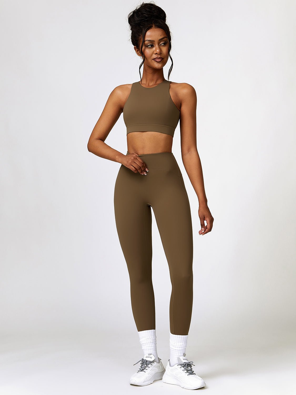 Cropped Tank and Leggings Set - SKIP - She Keeps It Peachy
