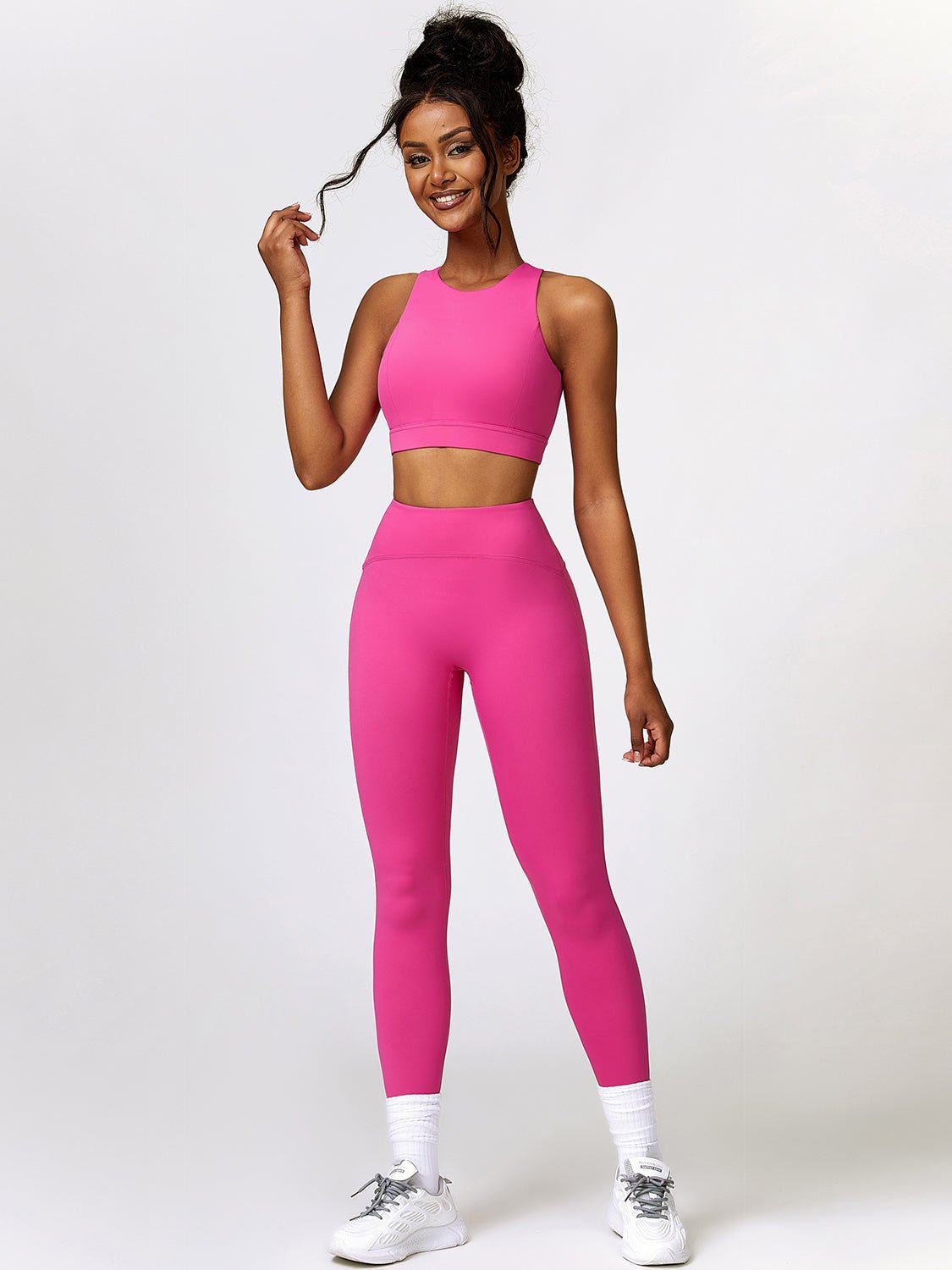 Cropped Tank and Leggings Set - SKIP - She Keeps It Peachy