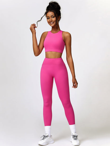 Cropped Tank and Leggings Set - SKIP - She Keeps It Peachy