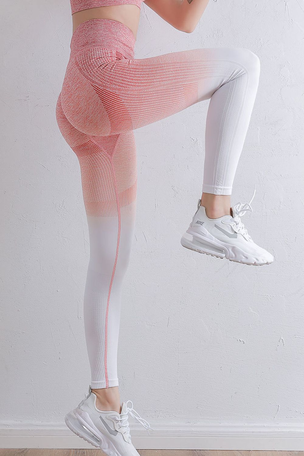 Gradient High Waist Sports Leggings - SKIP - She Keeps It Peachy