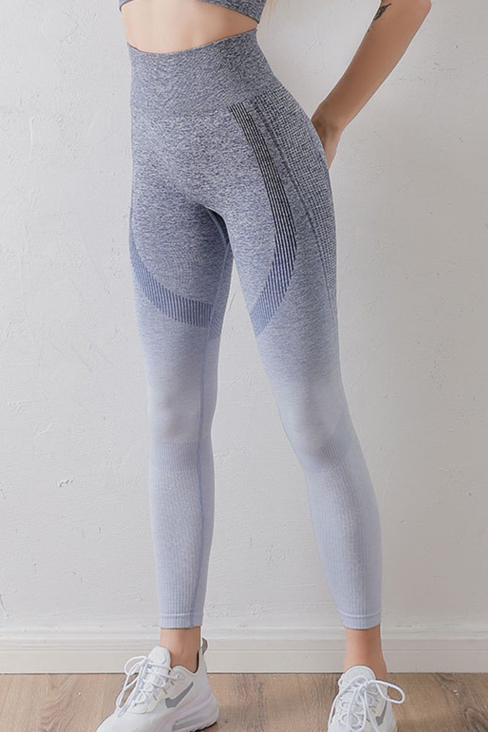 Gradient High Waist Sports Leggings - SKIP - She Keeps It Peachy