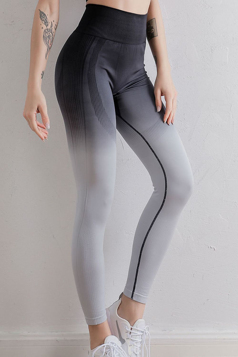 Gradient High Waist Sports Leggings - SKIP - She Keeps It Peachy