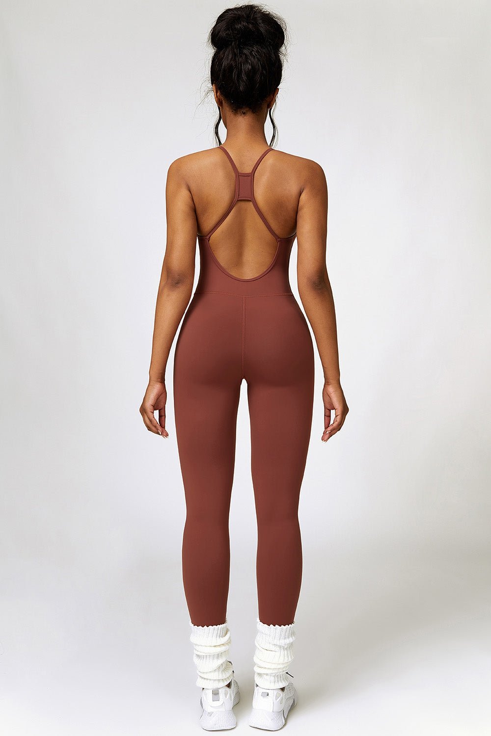 Open Back Spaghetti Strap Bodysuit - SKIP - She Keeps It Peachy