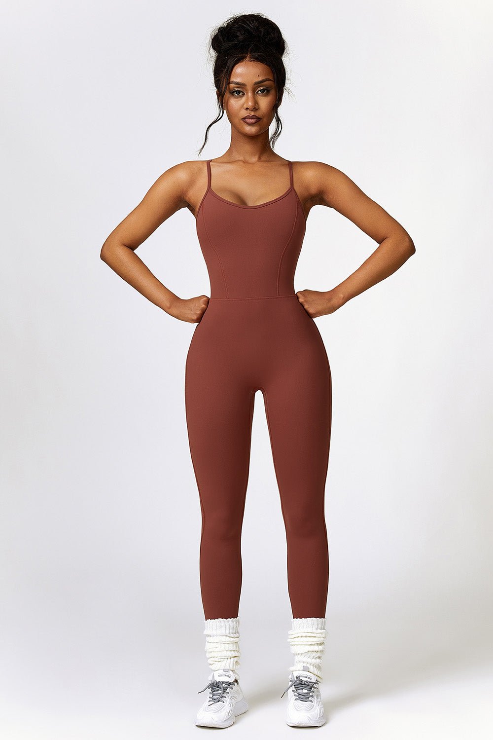 Open Back Spaghetti Strap Bodysuit - SKIP - She Keeps It Peachy