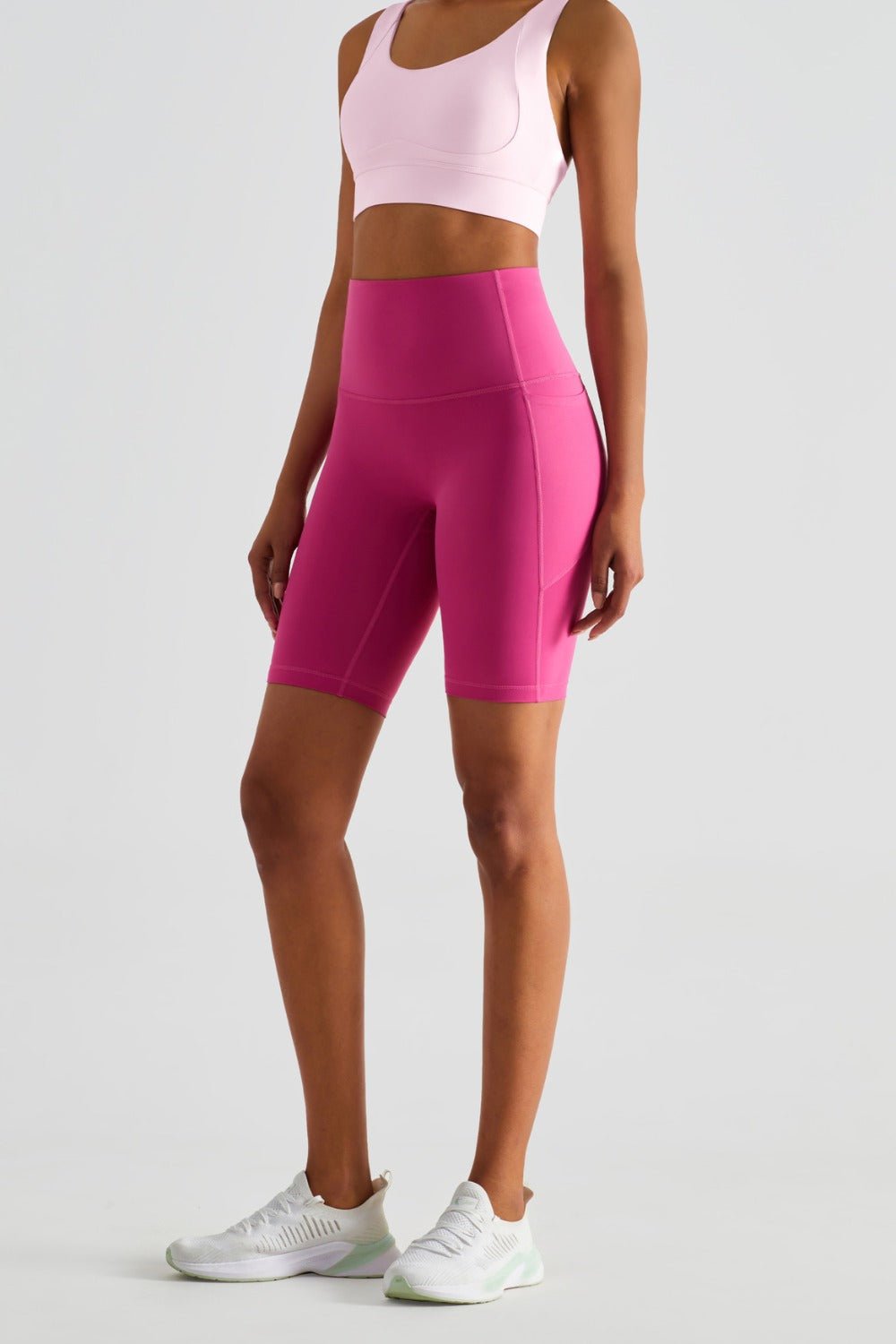 Pocketed High Waist Shorts - SKIP - She Keeps It Peachy
