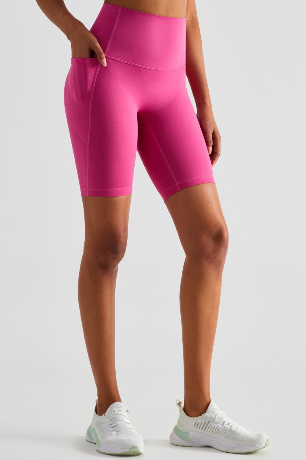 Pocketed High Waist Shorts - SKIP - She Keeps It Peachy