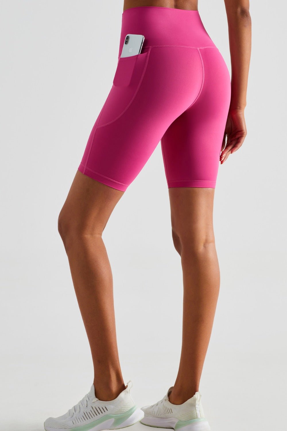 Pocketed High Waist Shorts - SKIP - She Keeps It Peachy