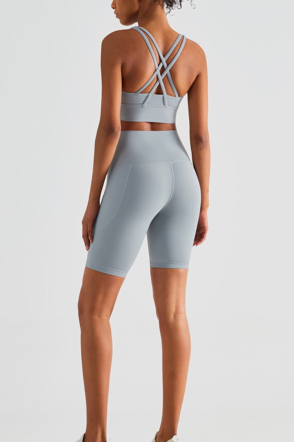 Pocketed High Waist Shorts - SKIP - She Keeps It Peachy