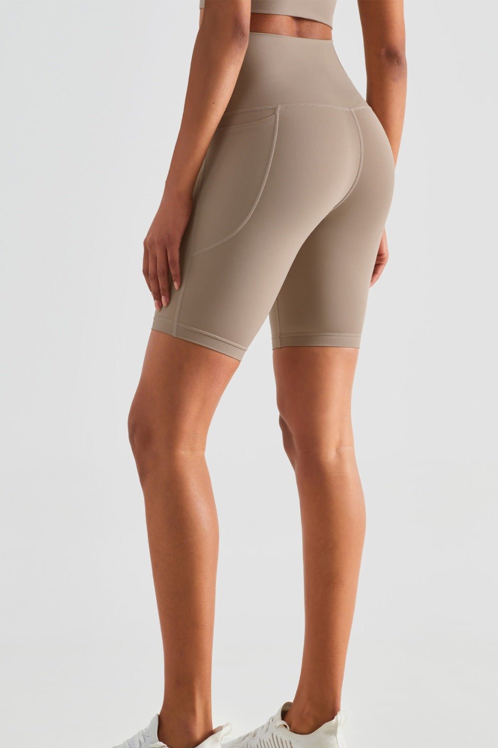 Pocketed High Waist Shorts - SKIP - She Keeps It Peachy