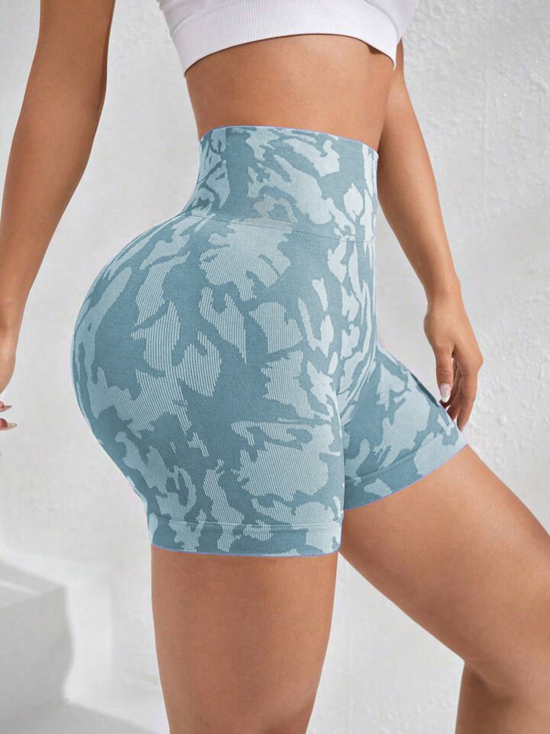 Printed High Waist Shorts - SKIP - She Keeps It Peachy