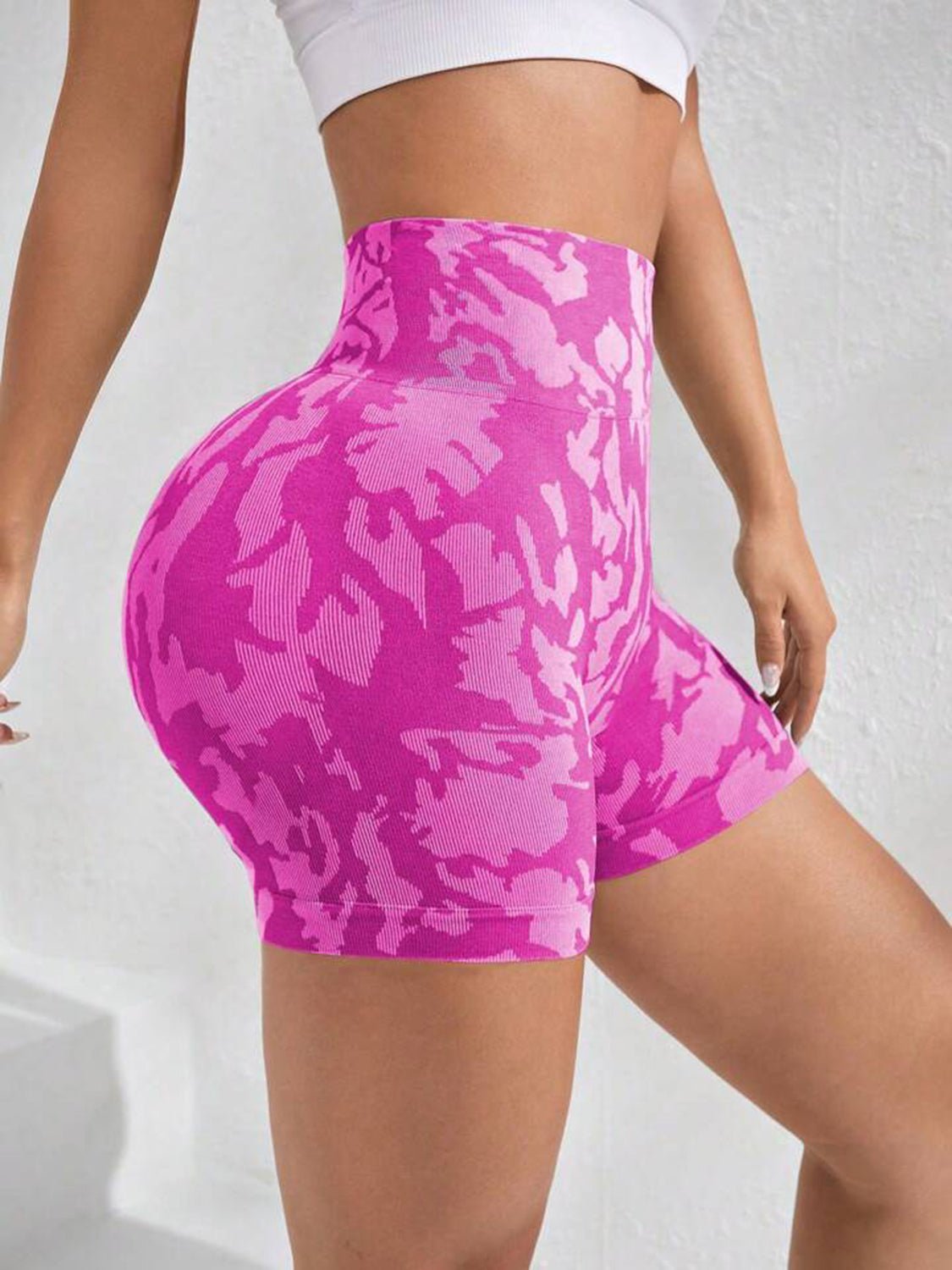 Printed High Waist Shorts - SKIP - She Keeps It Peachy