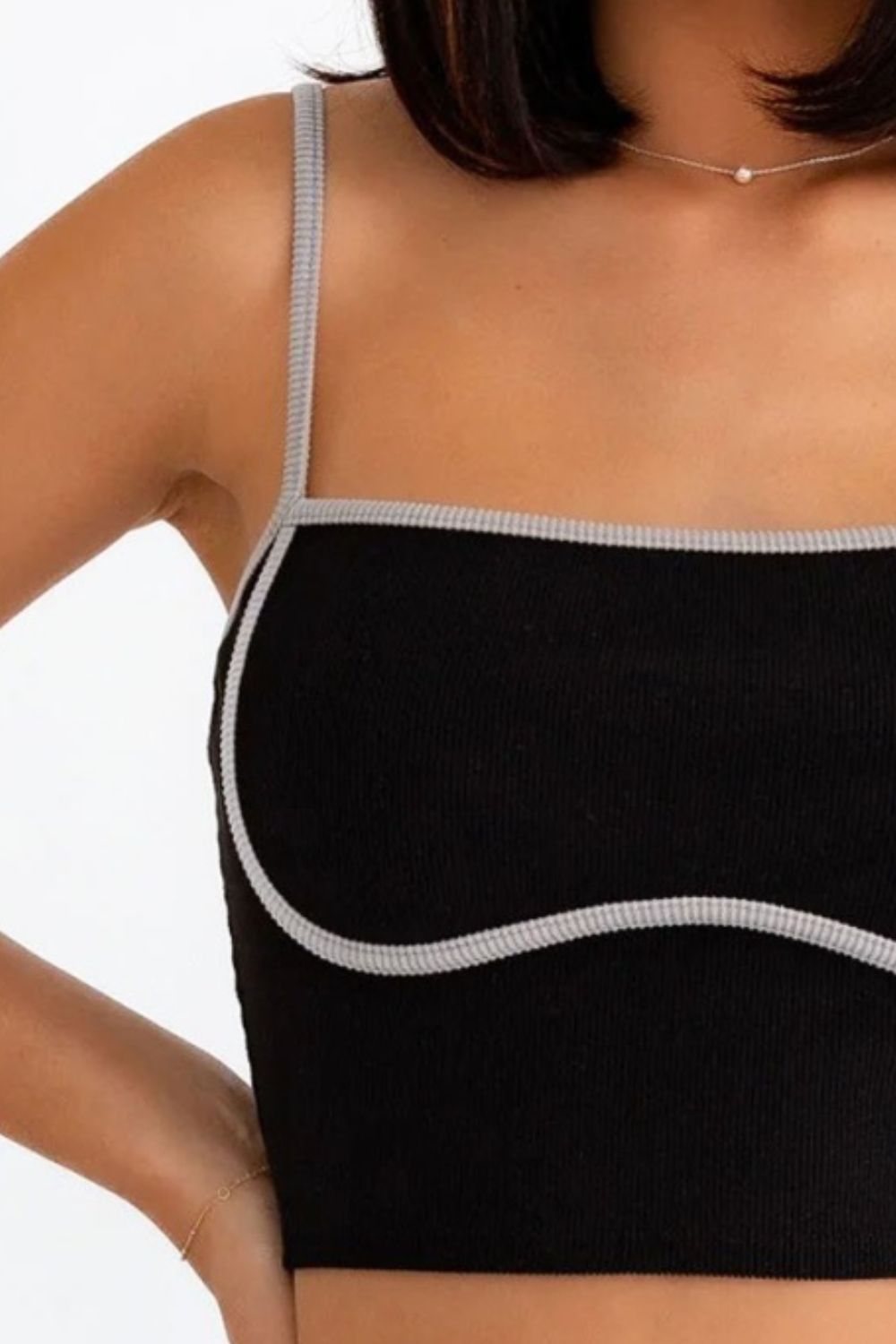 Ribbed Crop Cami and High Waist Brushed Leggings Set - SKIP - She Keeps It Peachy