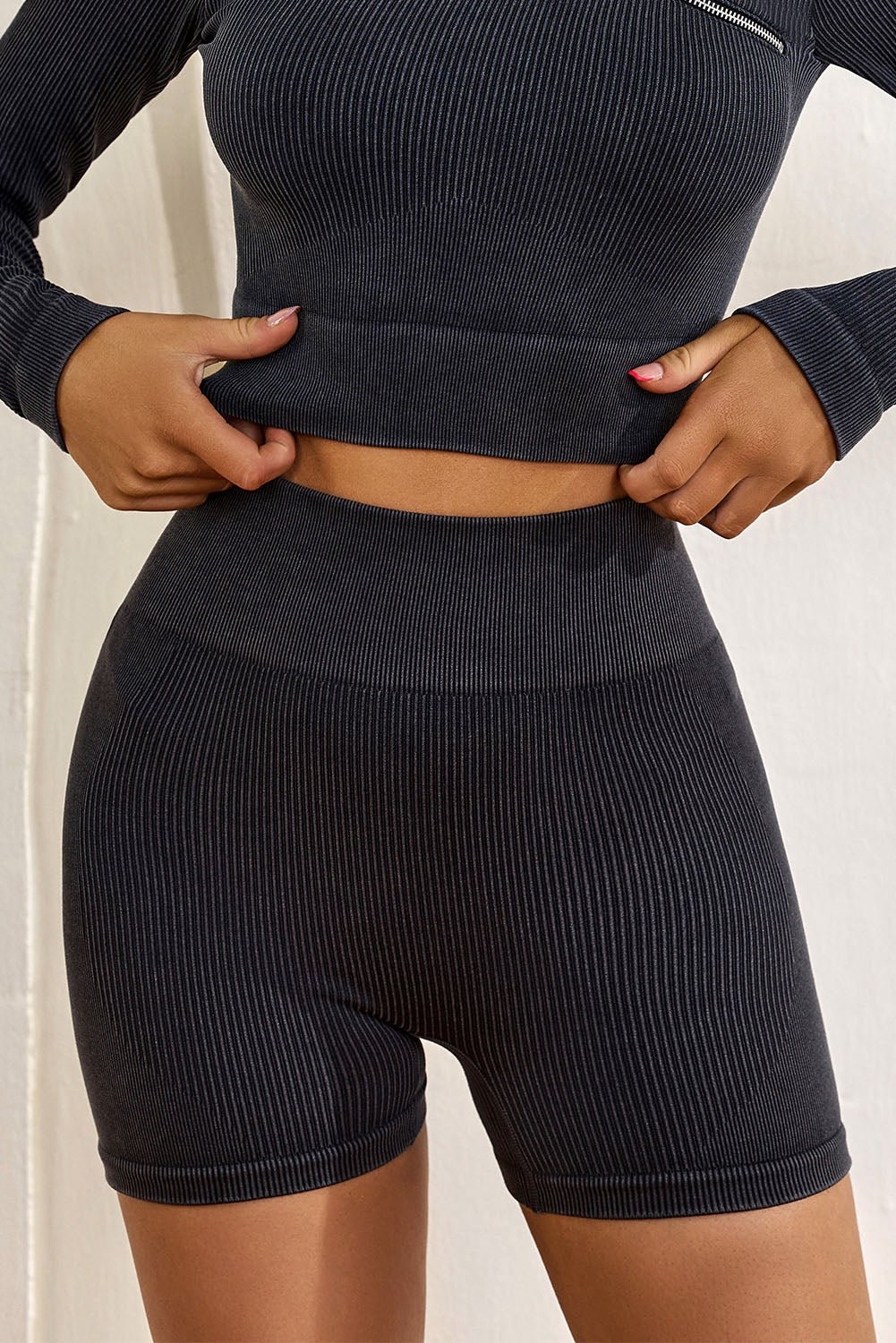 Ribbed Shorts - SKIP - She Keeps It Peachy