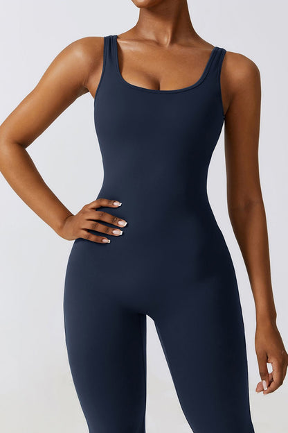 Ruched Bootcut Sleeveless Bodysuit - SKIP - She Keeps It Peachy