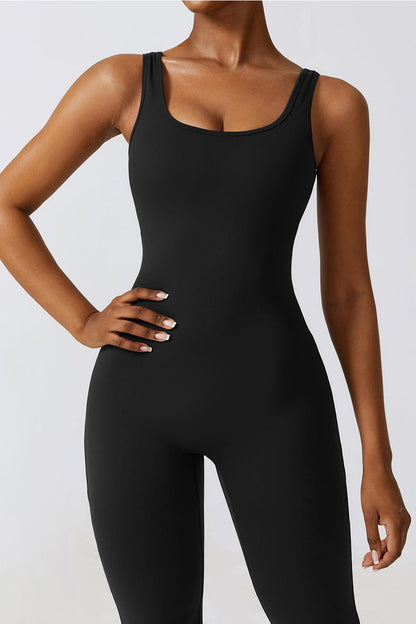 Ruched Bootcut Sleeveless Bodysuit - SKIP - She Keeps It Peachy