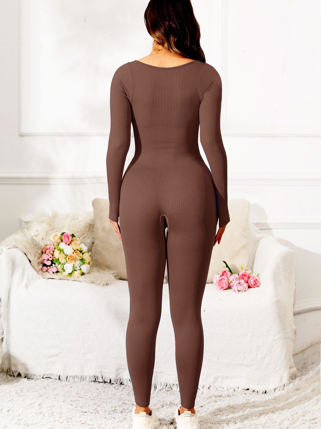 Scoop Neck Long Sleeve Bodysuit - SKIP - She Keeps It Peachy