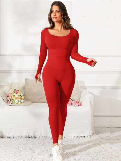 Scoop Neck Long Sleeve Bodysuit - SKIP - She Keeps It Peachy