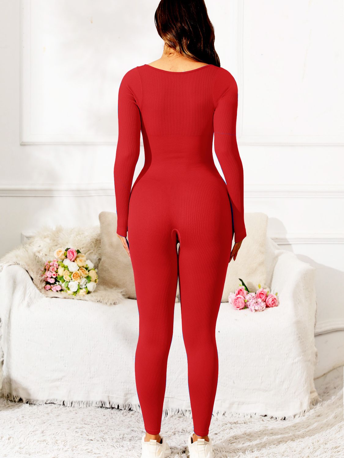 Scoop Neck Long Sleeve Bodysuit - SKIP - She Keeps It Peachy