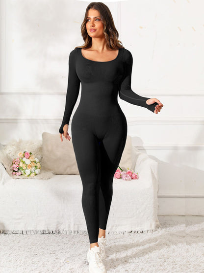 Scoop Neck Long Sleeve Bodysuit - SKIP - She Keeps It Peachy