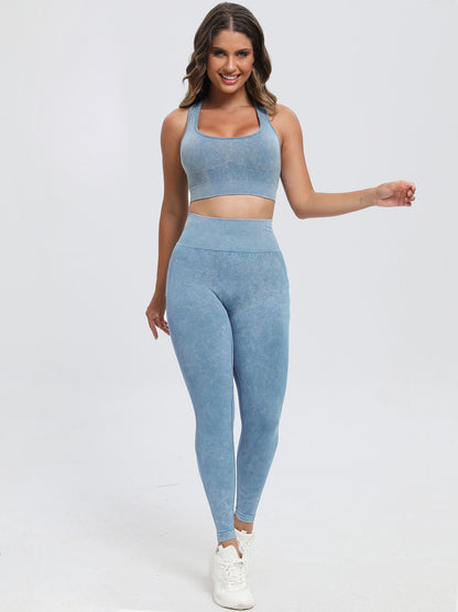 Scoop Neck Wide Strap Top and Pants Set - SKIP - She Keeps It Peachy