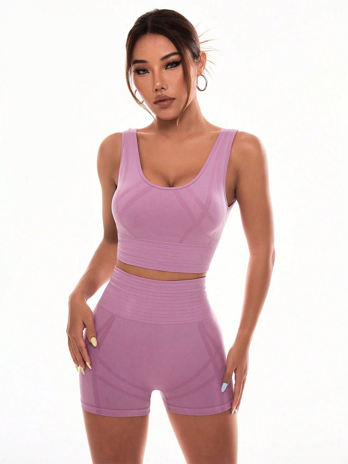 Scoop Neck Wide Strap Top and Shorts Set - SKIP - She Keeps It Peachy
