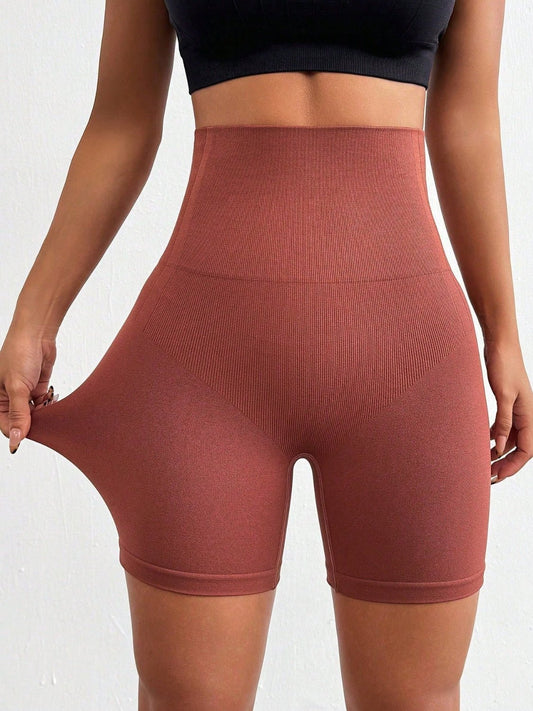 Seamless High Waist Active Shorts - SKIP - She Keeps It Peachy
