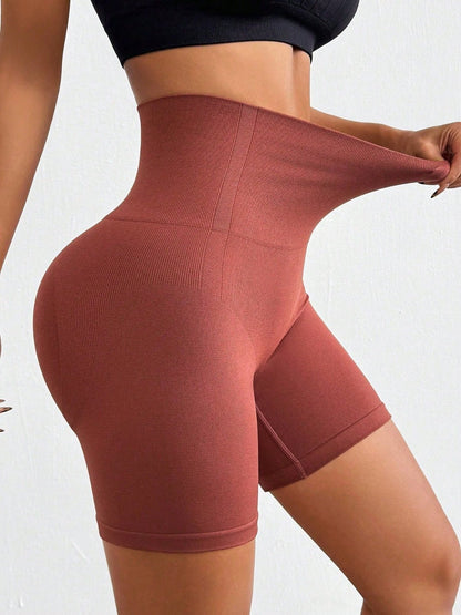 Seamless High Waist Active Shorts - SKIP - She Keeps It Peachy