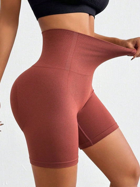 Seamless High Waist Active Shorts - SKIP - She Keeps It Peachy