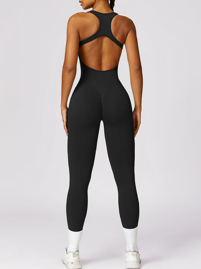Sleeveless Cutout Racerback Bodysuit - SKIP - She Keeps It Peachy