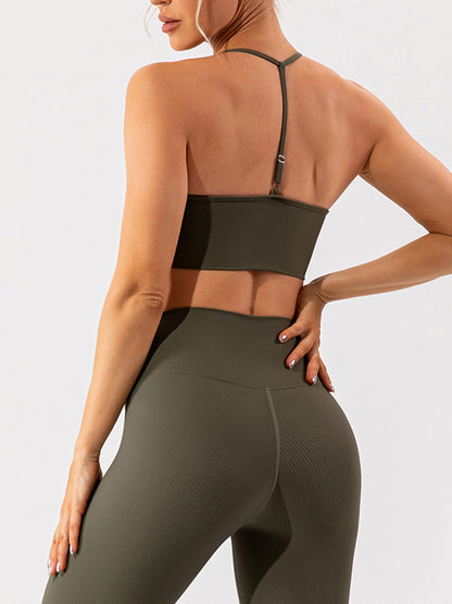 Spaghetti Strap Sports Bra - SKIP - She Keeps It Peachy