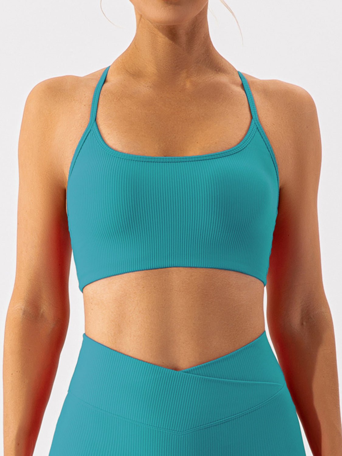 Spaghetti Strap Sports Bra - SKIP - She Keeps It Peachy