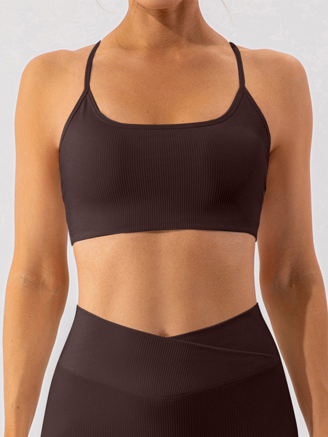 Spaghetti Strap Sports Bra - SKIP - She Keeps It Peachy