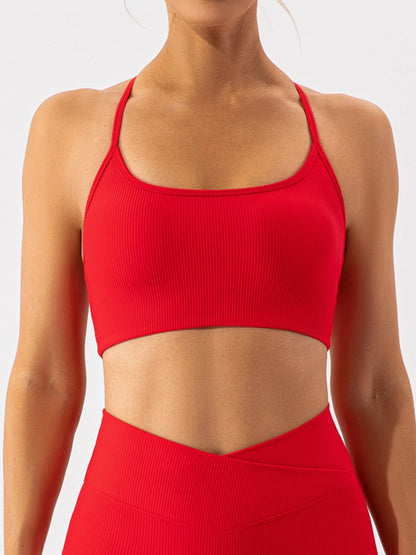 Spaghetti Strap Sports Bra - SKIP - She Keeps It Peachy