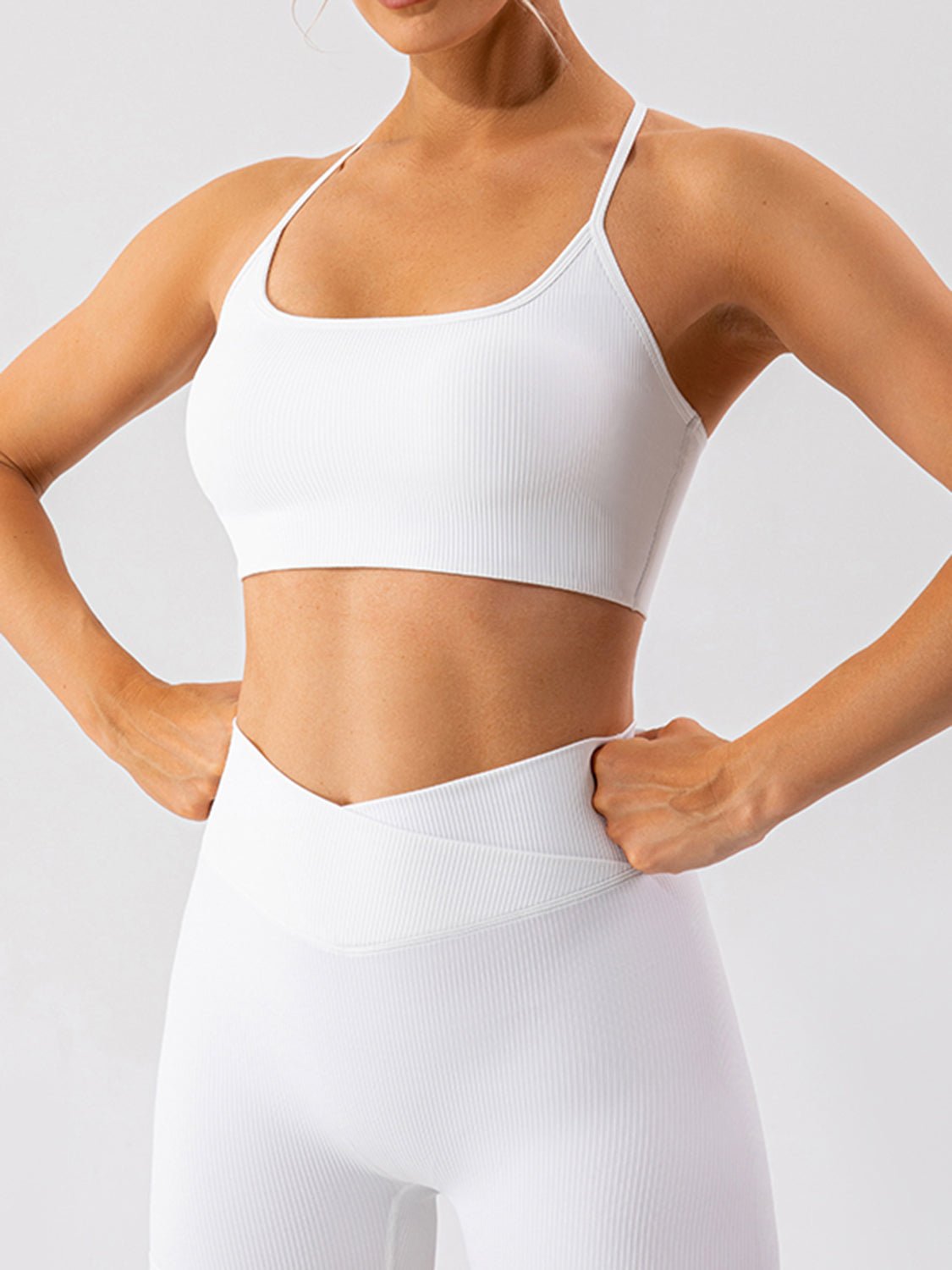 Spaghetti Strap Sports Bra - SKIP - She Keeps It Peachy