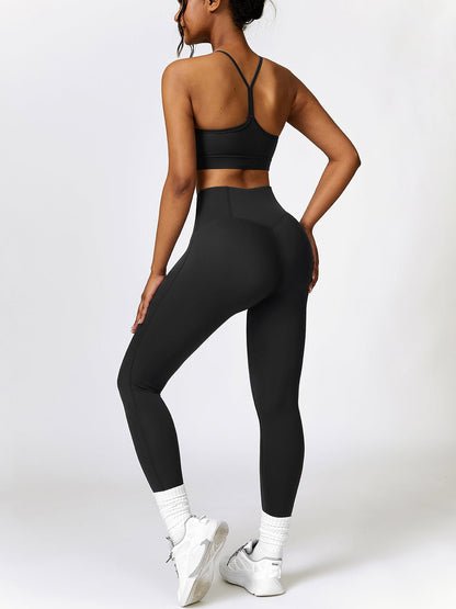 Sports Bra and Leggings Set - SKIP - She Keeps It Peachy