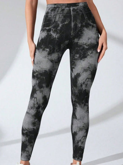 Tie - Dye High Waist Leggings - SKIP - She Keeps It Peachy