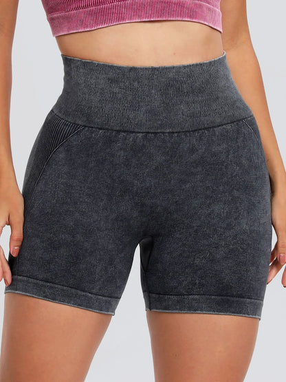 Washed High Waist Shorts - SKIP - She Keeps It Peachy