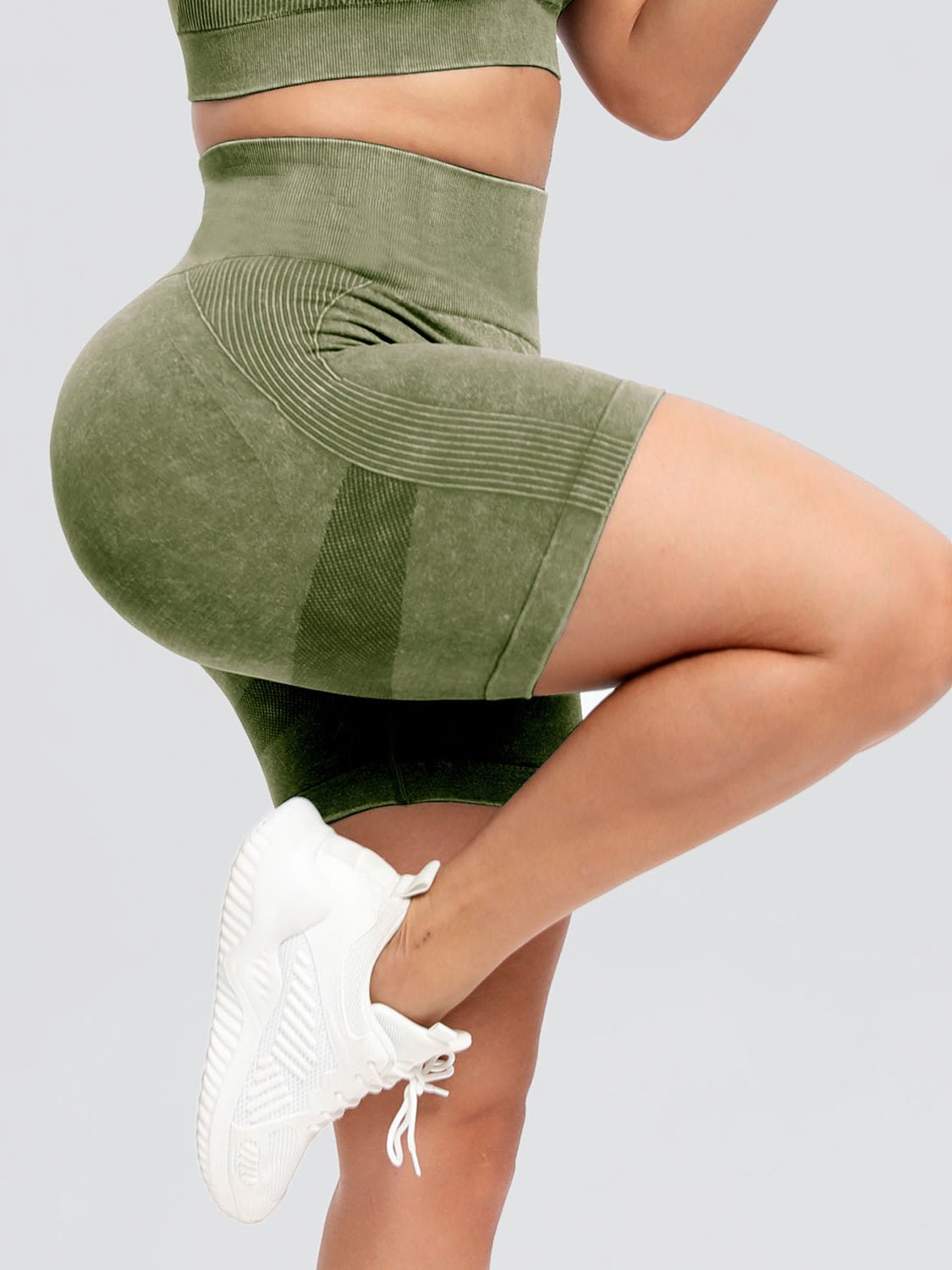 Washed High Waist Shorts - SKIP - She Keeps It Peachy